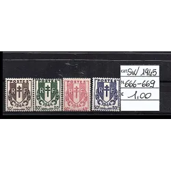 1945 stamp catalog 666-669