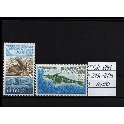 1991 stamp catalog 274-275