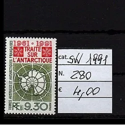 1991 stamp catalog 280
