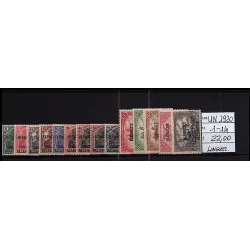 Catalogue de timbres 1920 1-14