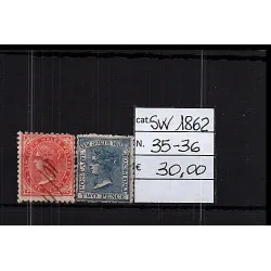 1862 stamp catalog 35-36