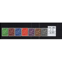Catálogo de sellos de 1961 1-7