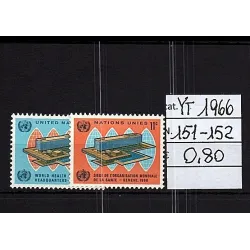 1966 Katalogstempel 151-152
