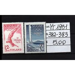 1951 stamp catalog 382-383