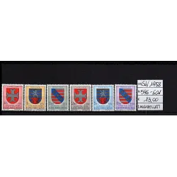 1958 stamp catalog 596-601
