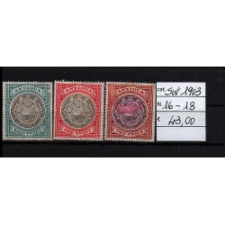 Briefmarkenkatalog 1903 16-18