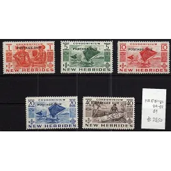 1953 Catalog stamp 81-89