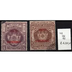 1905 stamp catalog 184-185