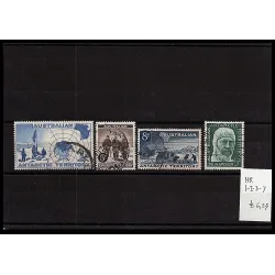 Katalogstempel 1957 1-2-3-7
