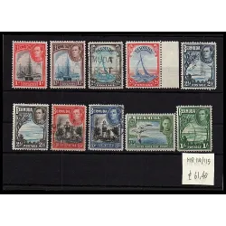 1938 catalog stamp 110/115