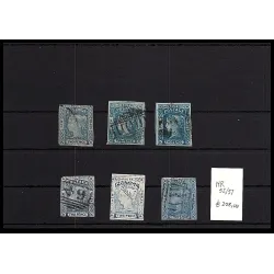 1851 catálogo de sellos 52/57