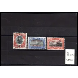 1923 catalog stamp 64-68-70