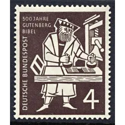 5. Jahrhundert des Bibeldrucks von Gutenberg