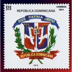 Evolution of the Dominican coat of arms 1913