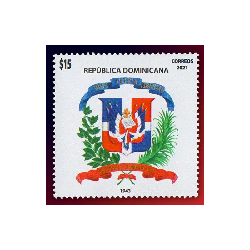 Evolución del escudo dominicano de armas 1943