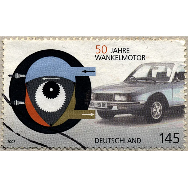 Stamps - Federal Germany - 50th anniversary of the Wankel rotary engine Stamps - Federal Germany - 50th anniversary of the Wankel rotary engine