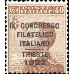 IX Congreso Filatelico italiano, en Trieste