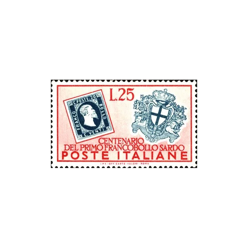Centenario de los primeros sellos postales de Cerdeña