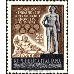 Exposición internacional de sello deportivo en Roma