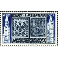 Centenaire des premiers timbres de Modène et Parme