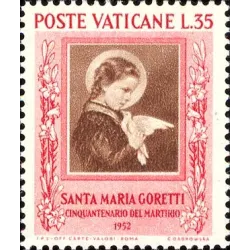 50. Jahrestag des Martyriums der heiligen Maria goretti