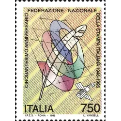 50. Jahrestag des nationalen Verbandes der italienischen Presse und 100. Jahrestag der Gazzetta dello Sport