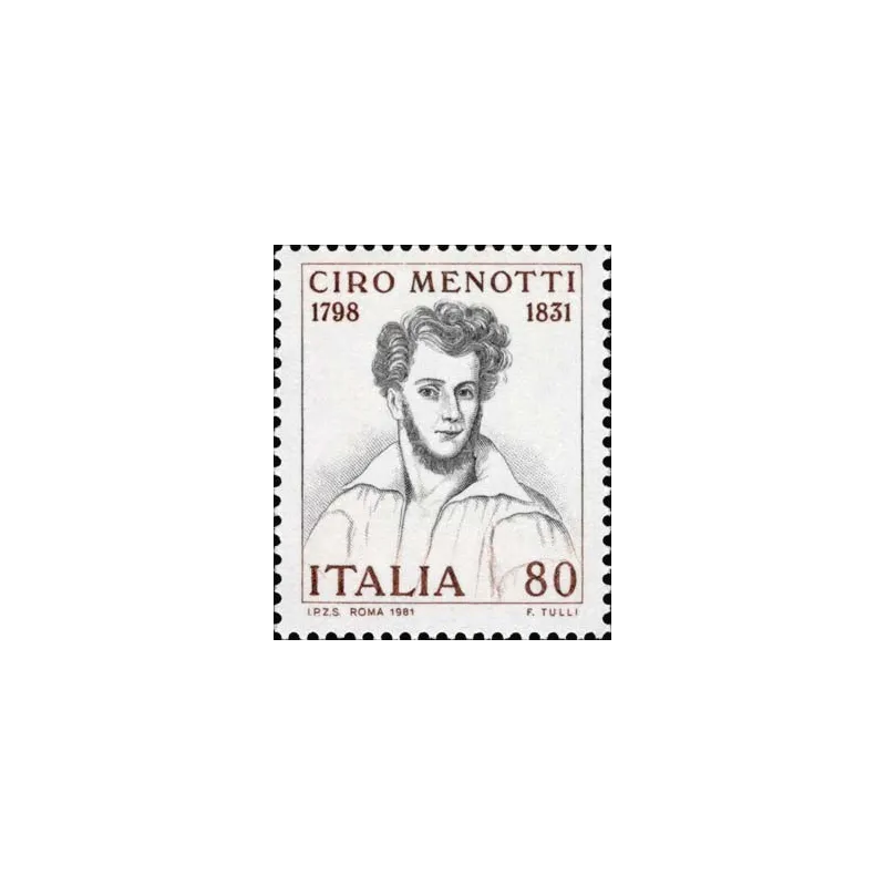 150th anniversary of the death of Ciro Menotti