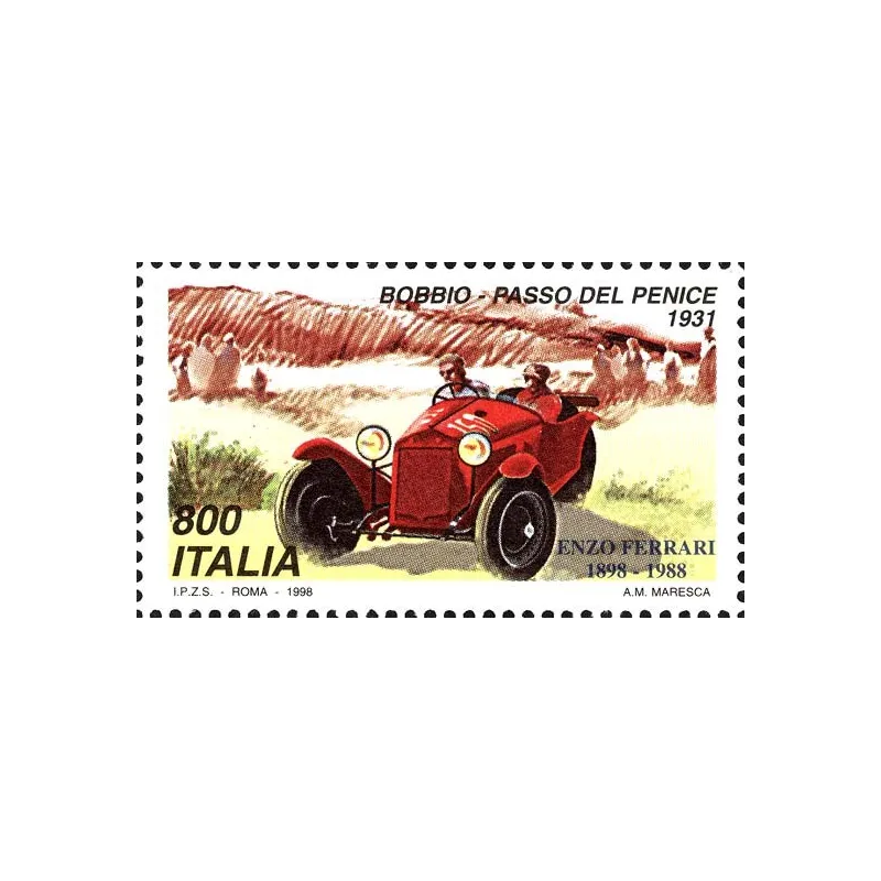 Weltbriefmarkenausstellung, Mailand - Tag Ferrari
