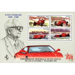 World Philatelic Exhibition , Milan - day Ferrari